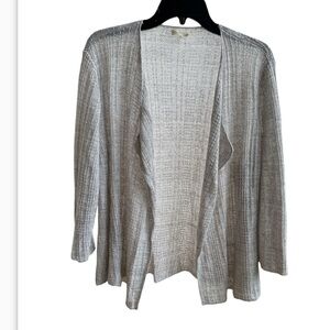 Eileen Fisher Women’s 100% organic linen open front cardigan size XL